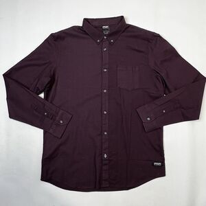 Oakley Shirt Mens XL Purple Splatter Paint Factory Pilot Button Up Lng Sleve NEW